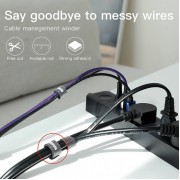 Стяжка кабеля Baseus Colourful Circle Velcro strap 3м черная